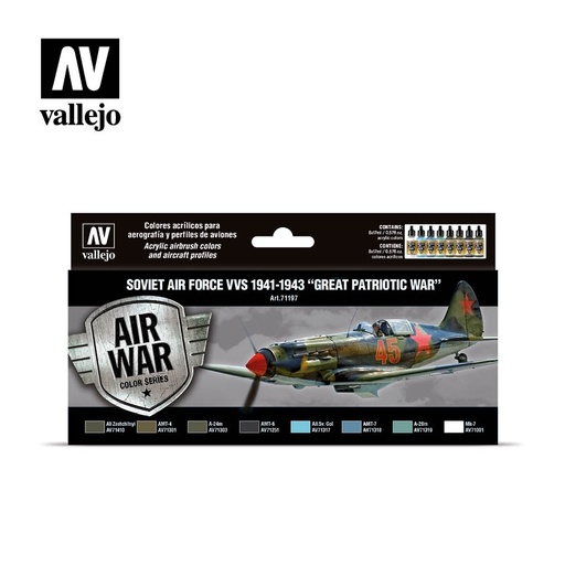 [571197] Air War Soviet Air Force VVS 1941 to 1943 Great Patriotic War 8 x 17 ml