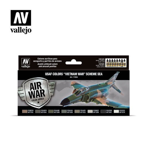 [571204] 71204 Air War USAF Colors Vietnam War Scheme SEA 8 x 17 ml