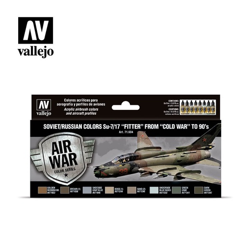 [571604] Air War Soviet/Russian Colors Su-7/17 Fitter from Cold War to 90's 8 x 17 ml