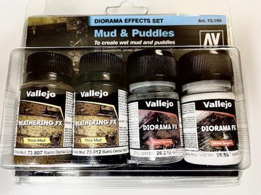 [573189] Diorama FX Set Mud & Puddles 4 x 35 ml