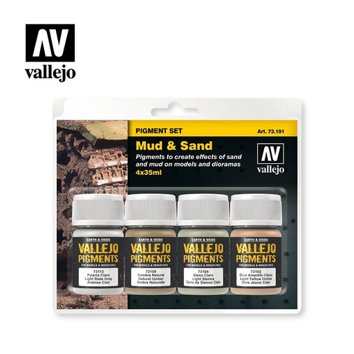 [573191] Pigment Set Mud & Sand 4 x 35 ml