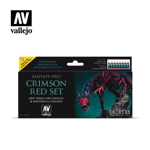 [574103] Fantasy Pro Nocturna Crimson Red 8 x 17 ml