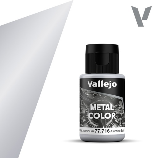 [577716] Vallejo Metal Colors 716 Semi Matte Aluminium 32 ml