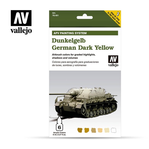 [578401] 78401 AFV Painting System Dunkelgelb German Dark Yellow 6 x 8 ml