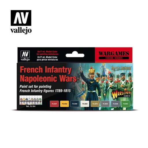 [570164] *Wargames Color Series French Infantry Napoleonic Wars 8 x 17 ml