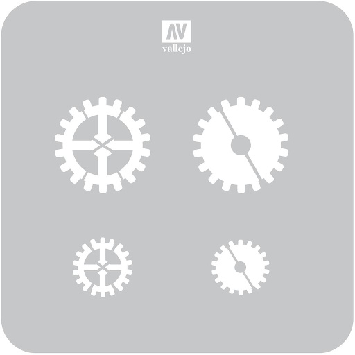 [5ST-SF001] ST-SF001 Sci-Fi & Fantasy Gear Markings 125 mm x 125 mm (1/4 VE) (ST-SF001)