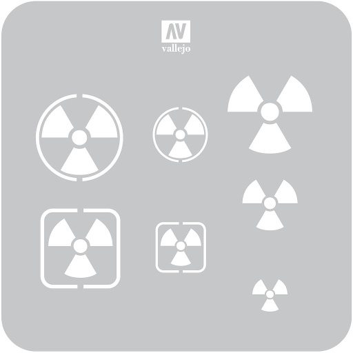 [5ST-SF005] ST-SF005 Sci-Fi & Fantasy Radioactivity Signs 125 mm x 125 mm (1/4 PU)