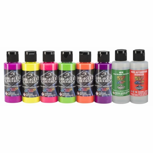 [116193] (DG in LQ / UN 1993) Wicked W103-B Fluorescent Set 8 x 60 ml